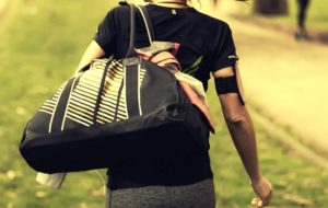 Women Carrying Gym Bag